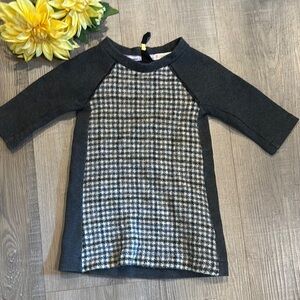 Crewcuts Kids Long Sleeve Checkered Tee - Black and Gray